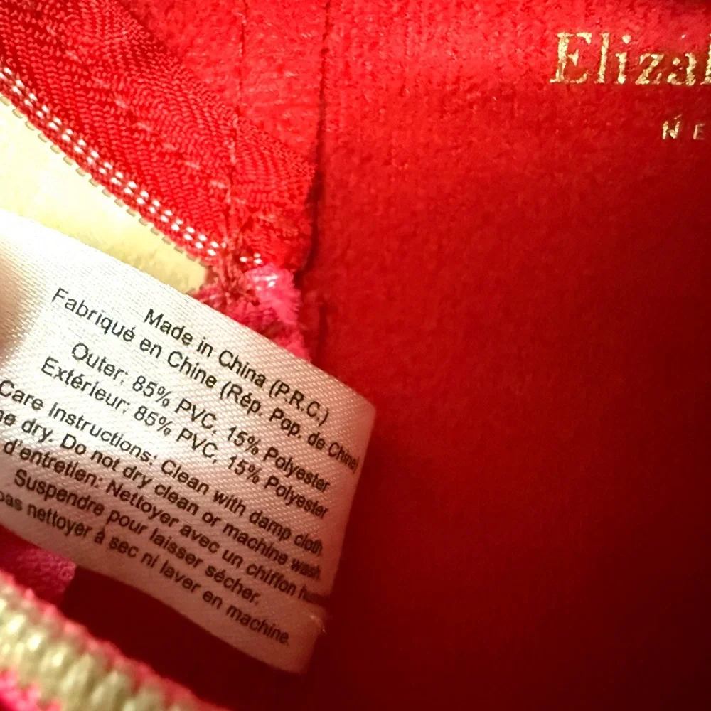 Elizabeth Arden Mini Red Cosmetic Bag Makeup Pouch NWOT